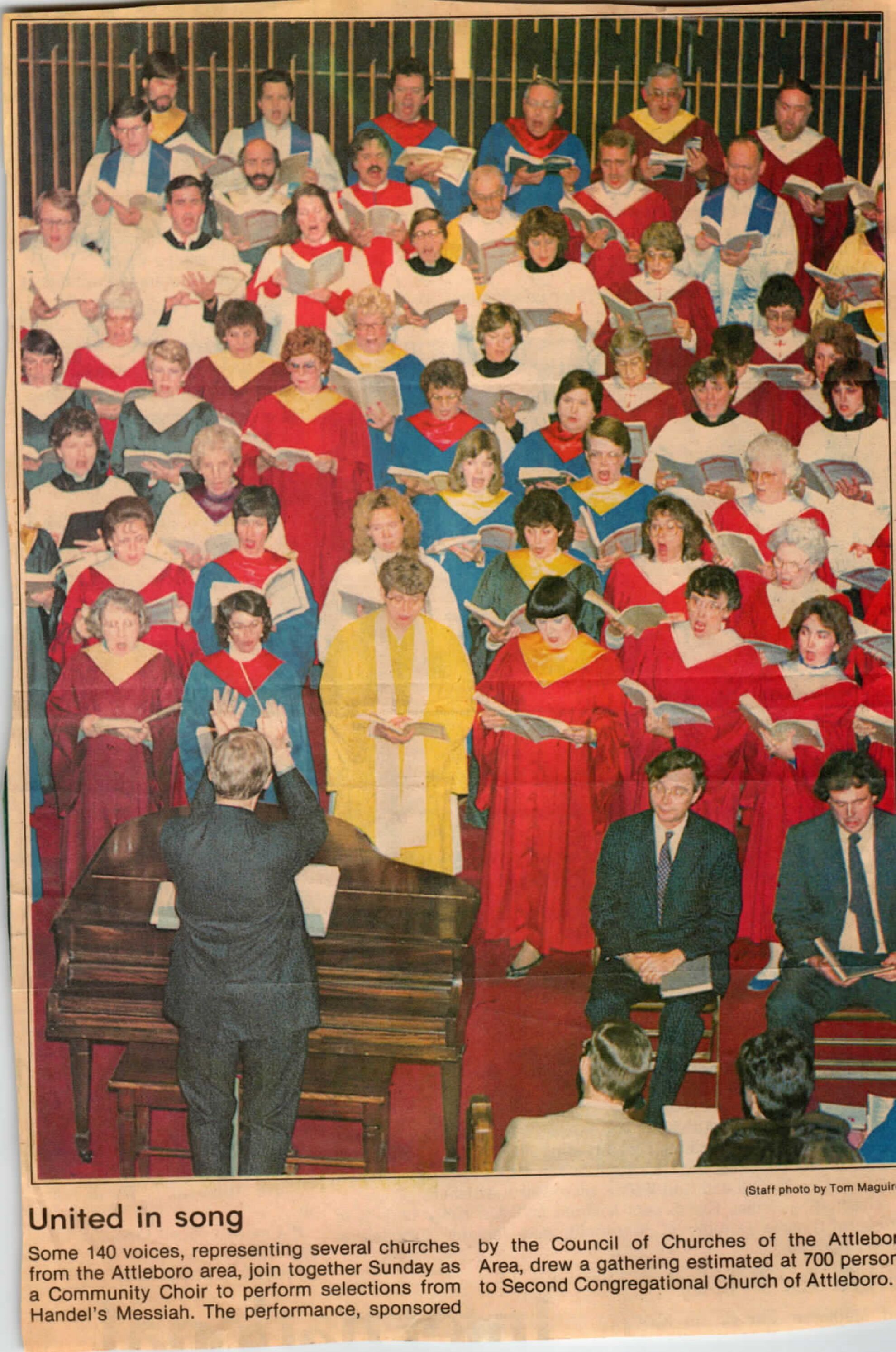 Community choir gathering