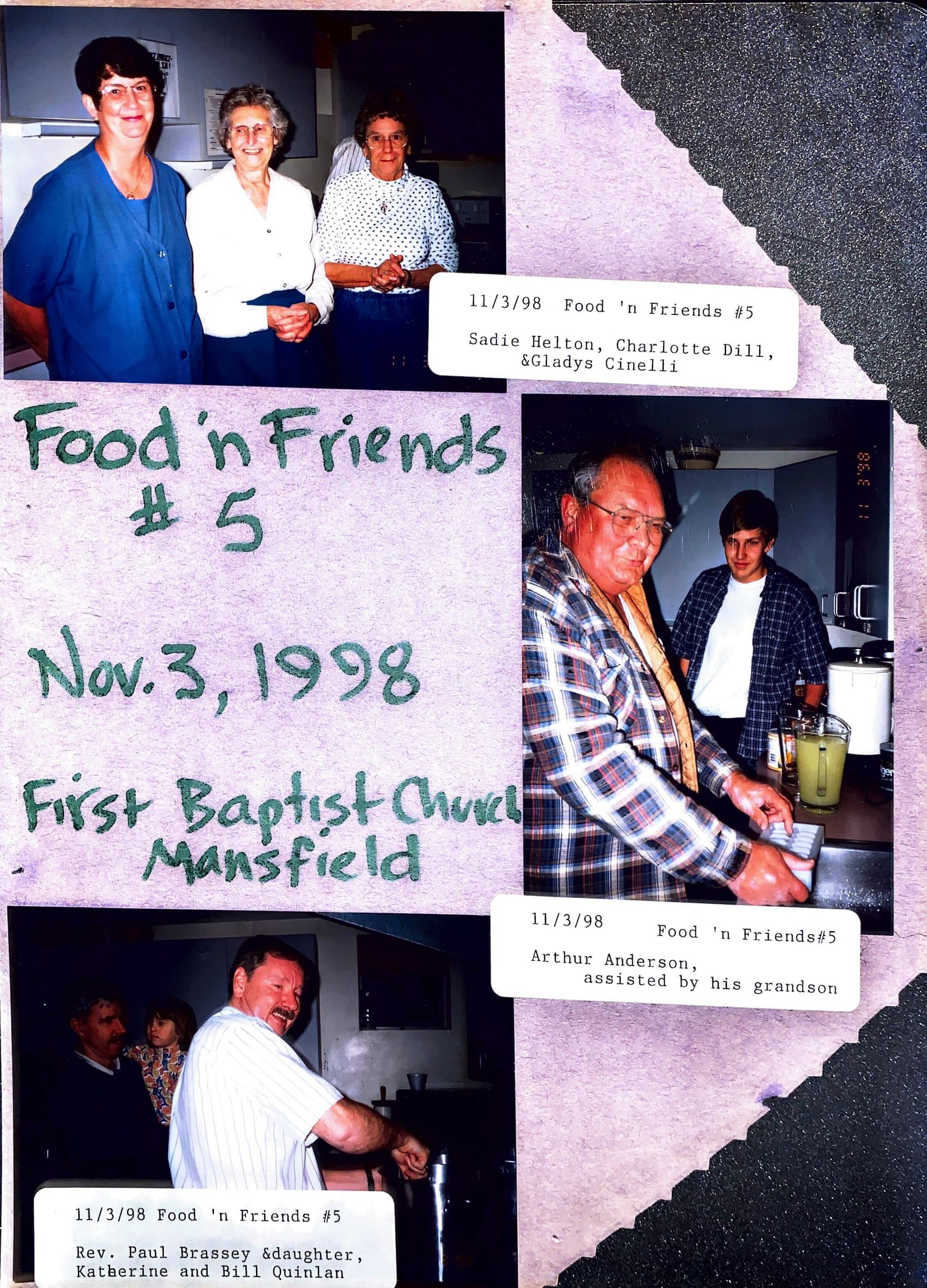 Food 'n Friends 12th anniversary celebration, 1998