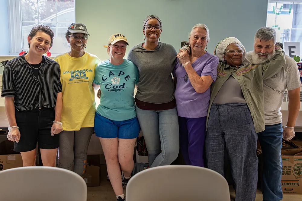 AAIC volunteers serving the community today